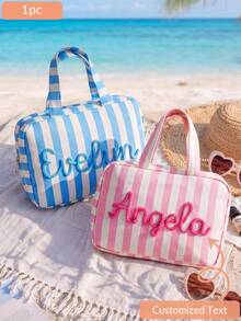 CFUNIQ Personalized Expandable Toiletry Bag,Custom Foldable Makeup Bag With Name,Hanging Travel Makeup Bag,Monogram Toiletry Bag,Wedding Gifts - Multicolor - View 1