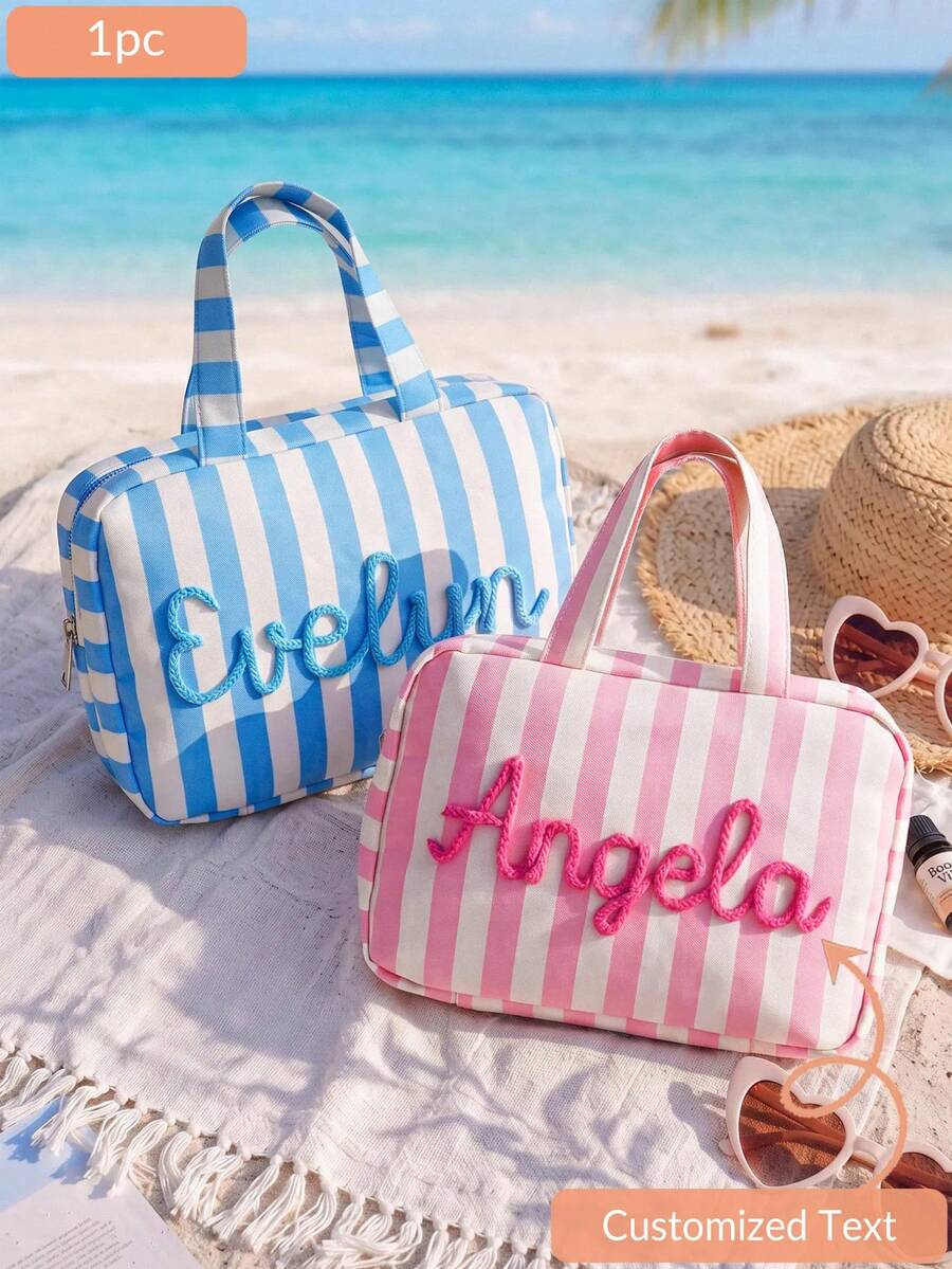 CFUNIQ Personalized Expandable Toiletry Bag,Custom Foldable Makeup Bag With Name,Hanging Travel Makeup Bag,Monogram Toiletry Bag,Wedding Gifts - Multicolor - View 1