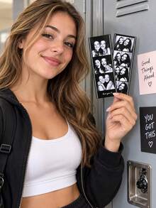 1-10pcs Customized Photo Booth Prints, Personalized Couple Photo Prints, Personalized Decorative Couple Photo Prints, Birthday Gift Prints, Personalized Photo Prints, Personalized Photo Decor, Small Room Photo Prints - Multicolor - View 4