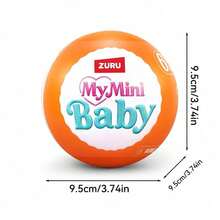 ZURU My Mini Baby Series - Pumpkin Baby Series ZURU Authentic Mystery Capsule, Termasuk Boneka Bayi Mini dan Aksesoris, Boneka Kit Perakitan Adegan Mini Anak-Anak, Cocok Untuk Anak Perempuan (Model Acak, Hanya 1 Buah Termasuk) - Jeruk - View 10