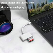 3-In-1 / / Card Reader Converter, Universal For Phone And Computer, Portable Multi-Function Interface Adapter Accessory - Multicolor - View 6