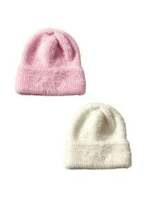 1/2/3pcs Faux Mink Fur Plush Hat,Women's Solid Color Fluffy Ear Protection Winter Hat, Thick Warm Windproof Hat,Suitable For Daily Outings Skiing - Multicolor - View 19