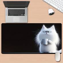 XXL Cute White Cat HD Print Desk Mat - Non-Slip Gaming Mouse Pad, Suitable For Office And Home Use, Large Size - Perfect Gift For Family, Friends And Computer Gamers, Desktop Mouse Pad - View 4