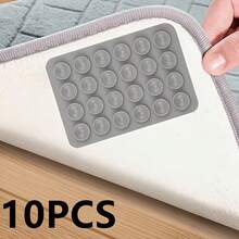 10pcs Reusable Carpet Anti-Slip Pads, Easy To Install Carpet Grippers, Prevent Slipping, Curling And Moving, Durable Floor Fixers, Suitable For Kitchen, Living Room And Bedroom - Multicolor - View 1