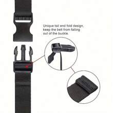 4pcs Nylon Belts, Adjustable Non-Elastic Elastic Rope, Buckle Multi-Purpose Fixing Straps, Suitable For Travel And Cargo Securing - Multi-color - View 7