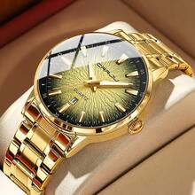 CRRJU Men Watch Fashion Waterproof Quartz Dial Stainless Steel Strap With Date Luminous Hands Wristatches For Male - Multicolor - View 12
