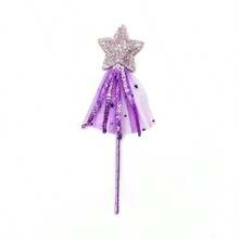1pc/4pcs/8pcs Purple PVC Sequin Star Fairy Wand, Party Performance Prop, Princess Cosplay Magic Wand, Photography Accessory, Halloween - Multicolor - View 9