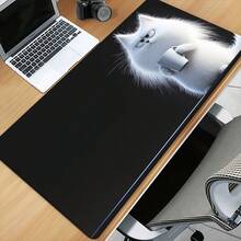 XXL Cute White Cat HD Print Desk Mat - Non-Slip Gaming Mouse Pad, Suitable For Office And Home Use, Large Size - Perfect Gift For Family, Friends And Computer Gamers, Desktop Mouse Pad - View 3