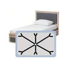 6-Sided 12-Clip Household Bed Sheet Fastener; Adjustable Sofa Sheet Fixing Clip; Tablecloth Fixing Strap; Anti-Slip Bed Sheet - Multicolor - View 1