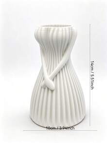 1pc Pink Skirt Vase, Minimalist High-End Design, Suitable For Room Decor, Home Living Room Desktop Study, Dining Room Decoration, Exquisite Craftsmanship Vase - 1PC - View 6
