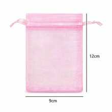 Gift Mesh Bag Jasmine Scented Sachet Gauze Organza Drawstring Anti-Insect Bag, Mesh Bag Handheld Drawstring Pouch Gift Drawstring Transparent Aromatherapy Flower & Herb Packaging Bag Cosmetic Storage Bag, Gift Bag, Candy Cosmetic Gift Jewelry Packaging Bag, Christmas Gift Bag - Multicolor - View 10