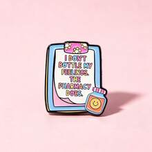 Enamel Lapel Pin Badge Brooches, Fashion Metal Decorative Pins For Backpack Bag Jacket Clothing, Perfect Gift For Men Women Best Friends - Multicolor - View 3