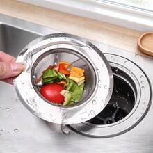 Kitchen Sink Garbage Filter Stainless Steel Dishwashing Basin Hair Drain Clog-Proof Odor-Proof Floor Drain, Suitable For Most Kitchen Sink Drain Baskets, Sink Floor Drain Filter Mesh, Vegetable Washing Basin Hand Sink Anti-Clogging Mesh - View 3