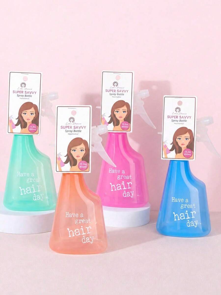 Hair Styling Spray Bottle With Fine Mist Trigger Nozzle, Lightweight Multi-Color Hair Care Sprayer For Refreshing Curls, Dampening Hair, Sectioning, Braiding And Daily Styling, Compact Beauty Tool For Home, Travel And Dressing Table Use - View 1