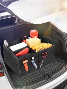 1PC Large Capacity Car Storage Box, Foldable Car Organizer / Car Storage Bin - A - View 8