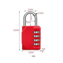 Heavy Duty Metal Padlock 4-Digit Combination Lock - Anti-Theft Lock, Suitable For Home, Gym, Locker, Luggage, Boat And Cabinet - Easy To Use Key Lock (Padlock Only) - Multicolor - View 14