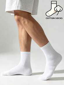 5/10 Pairs Multi-Color Casual Sports Short Socks, Suitable For Daily Outings, Commuting And Business, Soft And Comfortable Men's Cotton Short Socks - Multicolor - View 3
