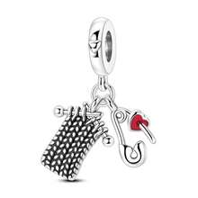 1Pc Winter Lifestyle Dangle Charm Collection Silver Color Enamel CZ Animal Fashion Daily Item Beads Charm For Bracelet Necklace Jewelry Making Gift - Silver - View 14