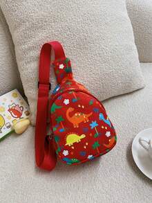 Nylon Zipper Bag, Cute Dinosaur Pattern, Stylish And Chest Bag, Suitable For All Occasions, The Perfect Gift. - Dinosaur Chest Bag - View 12