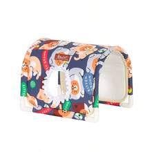 ITANDME Hamster Hideaway, Rabbit Hideaway, Bottomless Hamster Bed - Easy To Clean And Move - Thickened Frame Breathable Rabbit Bed - Small Animal Indoor Habitat Suitable For Rabbits, Hamsters, Ferrets, Hedgehogs - Multicolor - View 16