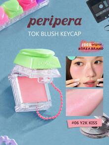 Peripera TOK BLUSH KEYCAP Cream 06 Y2K KISS, Soft Powder Texture, Buildable Color, Natural Finish, Long-Lasting, For Beginner, For Daily Use, K-Beauty, Korean Makeup, Olive Young, GIFT, 2.9g/0.10 Oz. - 06 - View 2