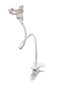 1pc Rotating Phone Stand, "Slouchy" Phone Holder, Phone Accessory, Flexible Phone Clip, Room, Office Desk Accessory, Phone Finger Grip Stand, Convenient Desktop Phone Stand, Small Tool, Desktop Accessory, Airplane Travel Essential, Minimalist White Desktop Bedside Smartphone Stand, Suitable For Watching Movies, Reading, Desktop/Bedside/TV Viewing/Foldable Portable Tablet Live Streaming Support Stand - Multicolor - View 5