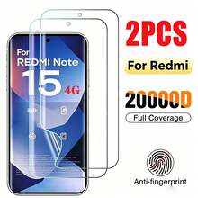 2pcs Hydrogel Soft Film Screen Protector For Redmi Note 15 /15 Pro/15 Pro+ Series, Full Coverage Soft Film, Anti-Scratch TPU Screen Protector, High Definition Transparent Protective Film - Clear - View 13