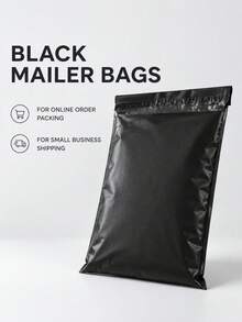 30/100PCS Black Mailer Bags For Shipping, Packaging Bags For Online Orders And Small Business Supplies - Black - View 6