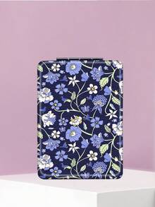 1PC British Country Style Portable Vanity Mirror, Foldable Lightweight Ultra-Thin Convenient Hand Mirror, Durable PU Leather, Suitable For Multiple Occasions And All People, Foldable Rectangular Mirror, Pocket Mirror, Fresh Floral Pattern Design, Exquisite Delicate Structure, Durable Reliable Drop-Resistant, Easy To Carry, Handheld Makeup Mirror, 180° Flip Cover, Multi-Function Mini Mirror, Compact Mirror, Mirrors, Daily, Holiday, Birthday, Valentine's Day - Multicolor - View 7