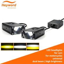 Heyword LED Headlight Bumper Fog Light Projector Lens Work Light Mini Driving Light Auxiliary Light Bar Spot Light For Car Motorcycle - 1pcs - View 2