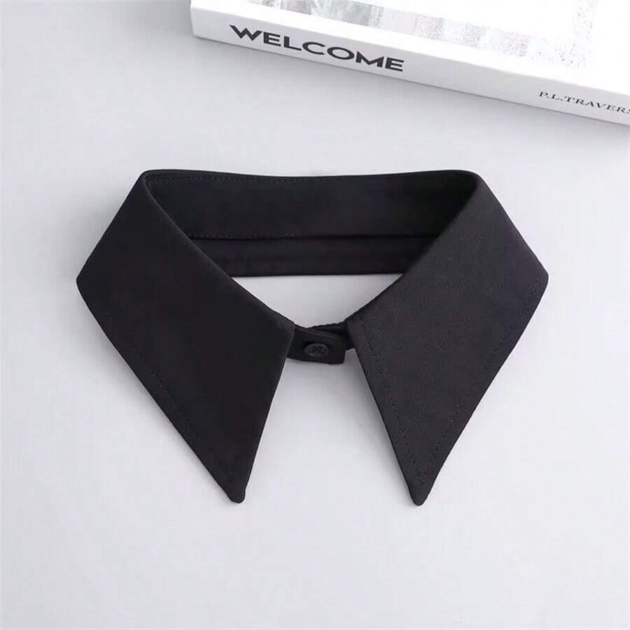 1pc Solid Color Casual Polyester Fake Collar, Autumn/Winter