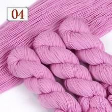 Benang Pilin Aneka Warna Isi 3 Gulungan, 100g Per Gulungan, Total 300g, Cocok Untuk Merajut Tangan, Merenda, Membuat Sweater, Syal, Topi, Selendang, dan Aksesoris Buatan Tangan, Bahan Benang untuk Proyek Merajut Kreatif - 3 bundel benang wol - View 32