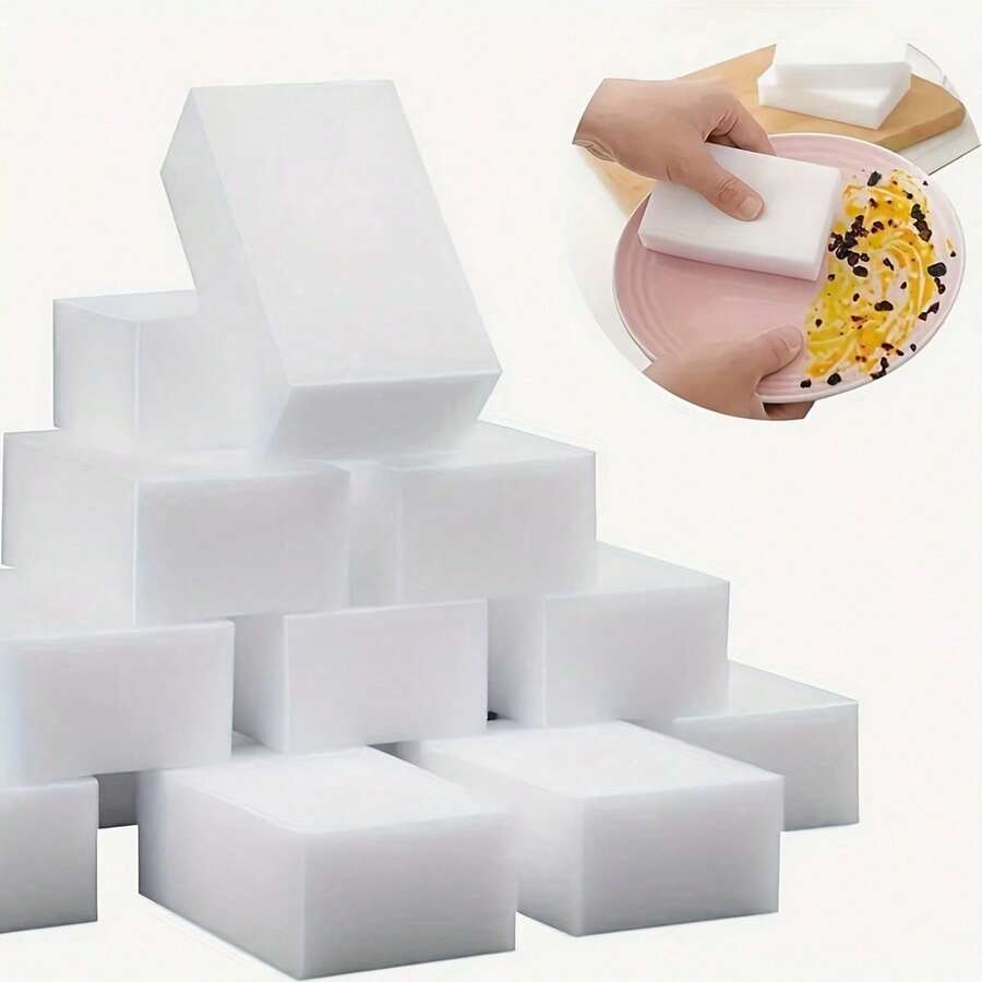 1/2/5/10/20 Pcs/Pack, Premium Nano Sponge, Cleaning Magic Eraser, Household White Shoe Cleaning Sponge - Multicolor - View 1