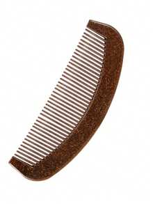 1pc Natural Wooden Fine-Tooth Comb, Anti-Static Anti-Hair Loss, Portable, Designed For Women With Long Hair - Multicolor - View 11