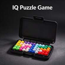 Smart Bead Puzzle Challenge Toy, Birthday Christmas Easter Party Small Gift Box, Holiday Gift, Prank Toy, Logical Thinking Educational Portable Game - Multicolor - View 3