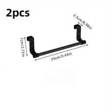 1/2 Piezas Toallero de Barra Única de 23cm/9.06 pulgadas, Material de Plástico, Montado en Puerta de Gabinete, Barra para Toallas, Estante para Paños de Cocina en Puerta de Gabinete, Estante Colgante para Paños de Cocina en Puerta de Gabinete, Estante para Tapas de Olla, Toallero sin Taladro, Estante de Almacenamiento de Cocina, Suministros de Cocina, Estante de Almacenamiento, Estante Colgante, Utensilios de Cocina, Estante de Almacenamiento de Cocina, Gadgets de Cocina, Toallero, Decoración de Baño, Accesorios de Baño, Almacenamiento de Cocina - A - Ver 14