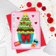 Christmas Cupcake Metal Cutting Dies, Suitable For DIY Scrapbooking Decoration Craft Die Cutting Embossing Card Making Template Scrapbook And Craft Photo Album Decoration Embossing - LG26-8479 - View 6