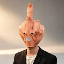 1pc/Funny Human-Like Index Finger Shaped Mask With Magic Humor, Detailed Skin Texture And Craftsmanship, Breathable Design, Comfortable For Long Wear, Suitable For Party - Multicolor - View 1