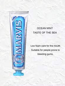 Marvis Aquatic Mint 牙膏 25ml，海洋靈感酷涼薄荷口味，含氟，日常琺瑯質護理，美白，幫助清潔牙垢，長效清新口氣，義大利奢華牙膏，適合日常口腔護理 - 水生薄荷 25ml - 查看 6