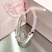 Hasbro 2pcs/1set Hello Kitty Sanrio Lucky Adjustable Bracelet For Women, Practical Birthday Gift For Girls - A - View 1