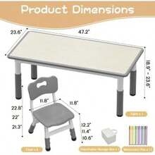 Kids Tables & Chairs - Grey - View 5