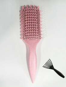 1pc Portable Curling Hair Styling Comb - Nylon Bristles, Suitable For All Hair Types, Easily Detangles And Adds Volume, Holiday Essential, Hair Care, College Must-Have - Standard Model - View 13