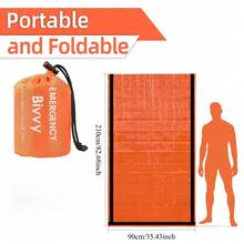 1pc PE Insulated Sleeping Bag, Outdoor Sleeping Bag, Suitable For Outdoor Adventures, Lightweight Material For Portability And Easy Storage, Thermal Lock Fabric For Warmth, Compact Storage To Save Backpack Space - Multicolor - View 6