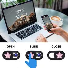 1/3/6 miếng nắp che thanh trượt camera hình ngôi sao màu hồng, chống nước, chống sốc, chống trầy xước, che phủ toàn diện cho ống kính điện thoại và máy tính - Ngôi sao hồng - Xem 5
