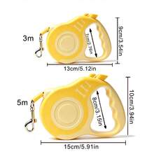 HOLAPET 1 dây xích thú cưng co rút 3m/5m, dây xích nylon điều chỉnh được hình xương, dây dắt chó đi dạo phù hợp cho chó cỡ vừa và nhỏ - Nhiều màu - Xem 3