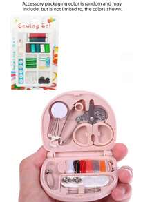 1 Set Pink Portable Mini Sewing Kit - Multicolor - View 12