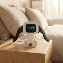 Printed Mini Robot Charging Stand, Compatible With Apple Watch Models - Fun & Novel Desktop Bedside Nightstand Holder Base - Unique Decorative Gift - New Arrival - View 3