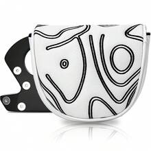 1PC Geometric Abstract Line Golf Mallet Putter Head Cover, PU Golf Putter Cover, Stylish Golf Gift For Golfer - Multicolor - View 8