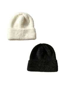 1/2/3pcs Faux Mink Fur Plush Hat,Women's Solid Color Fluffy Ear Protection Winter Hat, Thick Warm Windproof Hat,Suitable For Daily Outings Skiing - Multicolor - View 8