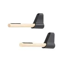 Home Wall Mounted Bike Storage Rack Wooden Bicycle Parking Stand Space Organizer For Road And Mountain Bikes - Black - View 2